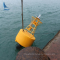 Floating Marine polyurethane foam filled maker navigation buoy /buoys with solar light